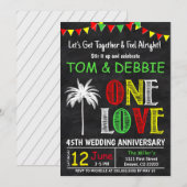 ワンラブ ウェディングアニバーサリー 招待状 (正面/裏面)