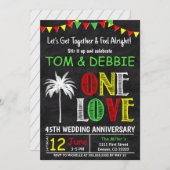 ワンラブ ウェディング アニバーサリー パーティー 招待状 (正面/裏面)