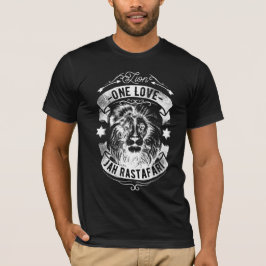 ワンラブ ジャ ラスタファリ ブラックTシャツ Tシャツ