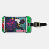 ワンラブ&ライブラブ笑い荷物タグ ラゲッジタグ (正面横)