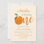 ワンリトルかわいこちゃんファースト誕生日パーティー 招待状 (正面)