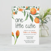 ワンリトルかわいこちゃんファースト誕生日招待状 招待状 (スタンド正面)