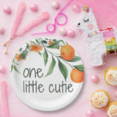 ワンリトルかわいこちゃん最初の1歳の誕生日紙プレート ペーパープレート (パーティー)