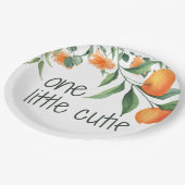 ワンリトルかわいこちゃん最初の1歳の誕生日紙プレート ペーパープレート (アングル)