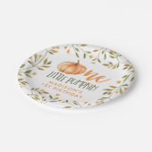 ワンリトルカボチャベビーの1歳 ペーパープレート (アングル)