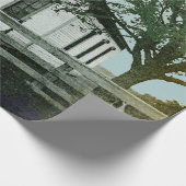 ワンルームスクールハウスウォーターカラー先生 ラッピングペーパー (角)