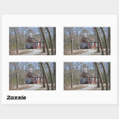 ワンルームスクールハウス 長方形シール (シート)