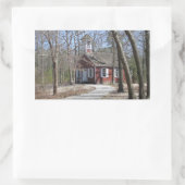 ワンルームスクールハウス 長方形シール (バッグ)