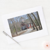 ワンルームスクールハウス 長方形シール (封筒)