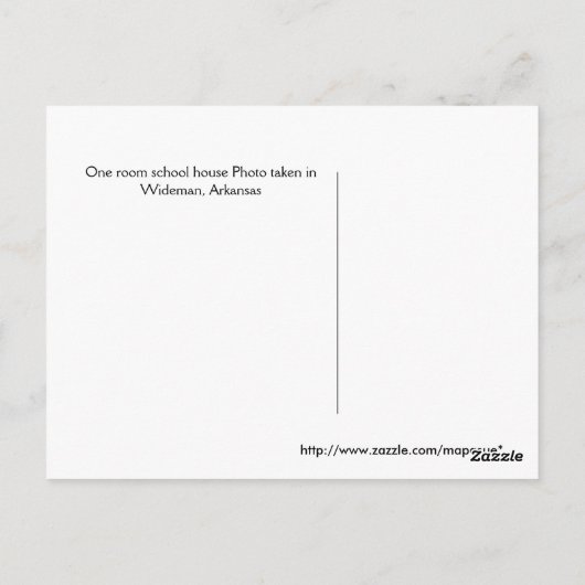 ワンルームスクールポストカード ポストカード (裏面)