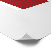 ワンルームレッドスクールハウスキッズデコルプリントポスター ポスター (角)