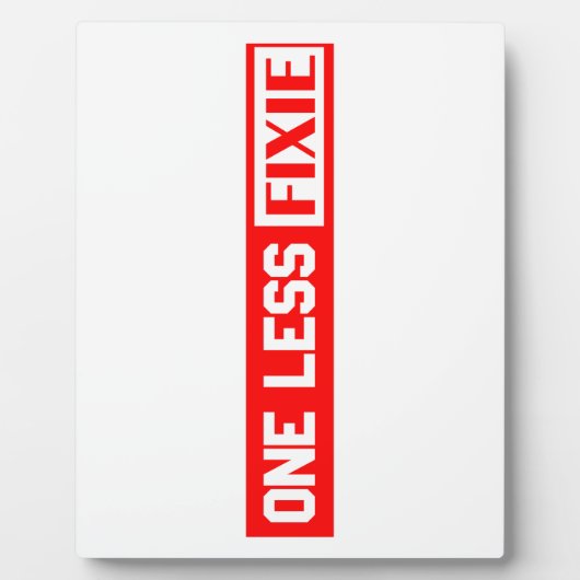 ワンレスフィクシー フォトプラーク (正面)