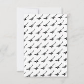 ワンロクールックスブラック&ホワイト誕生日 サンキューカード (裏面)