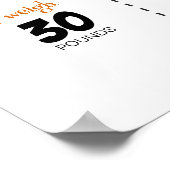 ワンロックギター誕生日マイルストーンポスター ポスター (角)