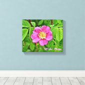 ワンワイルドバラ キャンバスプリント (インサイチュ (ウッドフロア))