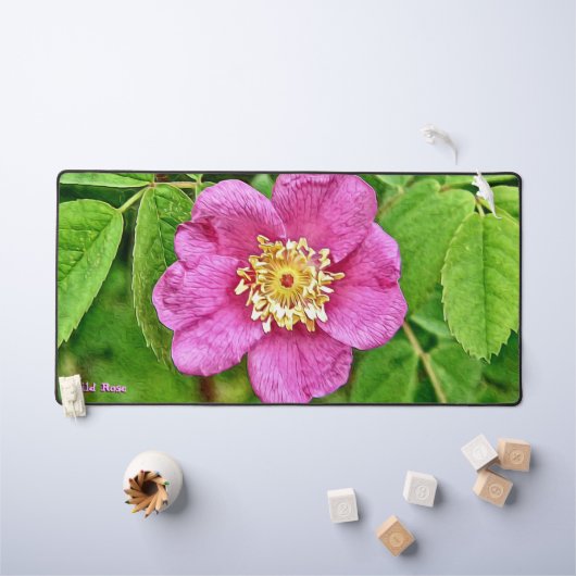 ワンワイルドバラ デスクマット (キッズテーブル)