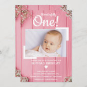 ワンワンワンワンファースト誕生日招待状 招待状 (正面/裏面)