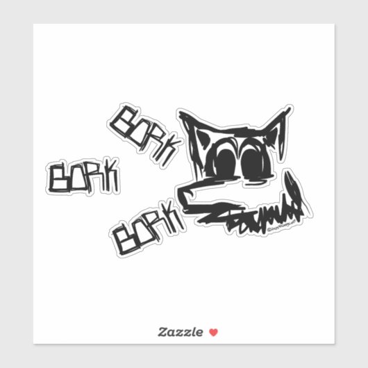ワンワン犬 シール (シート)