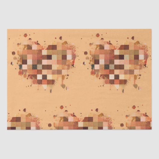 ワンワールドハートティッシュペーパー 薄葉紙 (正面)