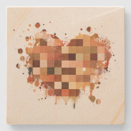 ワンワールドハート石器 ストーンコースター