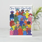 ワンワールド·ワンファミリー多文化招待状 招待状 (スタンド正面)