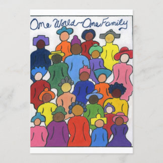 ワンワールド·ワンファミリー多文化招待状 招待状