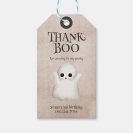 ワン不気味かわいい幽霊ハロウィーン誕生日 ギフトタグ