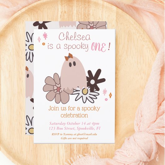 ワン不気味ガールズファースト誕生日 招待状