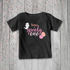 ワン不気味ガール初誕生日 ベビーTシャツ
