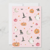 ワン不気味ガール1stブデーハロウィーン招待状 招待状 (裏面)