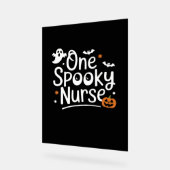 ワン不気味ナースおもしろい幽霊ナースハロウィーンエッセン アクリルサイン (傾斜)