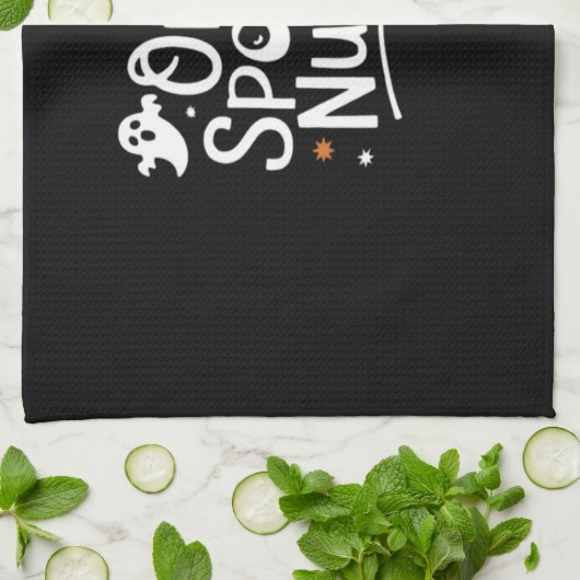 ワン不気味ナースおもしろい幽霊ナースハロウィーンエッセン キッチンタオル (折り畳み)