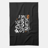 ワン不気味ナースおもしろい幽霊ナースハロウィーンエッセン キッチンタオル (縦)