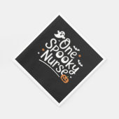 ワン不気味ナースおもしろい幽霊ナースハロウィーンエッセン スタンダードランチョンナプキン (角)