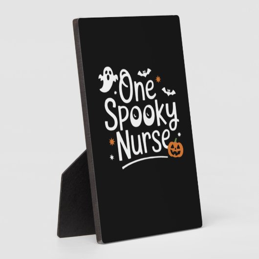 ワン不気味ナースおもしろい幽霊ナースハロウィーンエッセン フォトプラーク (側面)