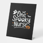 ワン不気味ナースおもしろい幽霊ナースハロウィーンエッセン 台座サイン (正面)