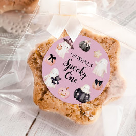 ワン不気味ハロウィーンガール1st誕生日パーティー ラウンドシール