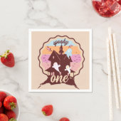 ワン不気味ハロウィーンファースト誕生日幽霊パーティー スタンダードカクテルナプキン (インサイチュ)