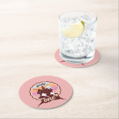 ワン不気味ハロウィーンファースト誕生日幽霊パーティー ラウンドペーパーコースター (インサイチュ)