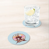 ワン不気味ハロウィーンファースト誕生日幽霊パーティー ラウンドペーパーコースター (インサイチュ)