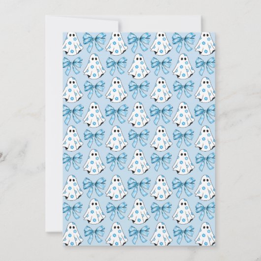 ワン不気味ハロウィーンファースト誕生日招待状 招待状 (裏面)