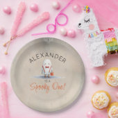 ワン不気味ハロウィーン初誕生日少年 ペーパープレート (パーティー)