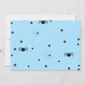 ワン不気味ハロウィーン幽霊ガール1歳の誕生日パーティー 招待状 (裏面)