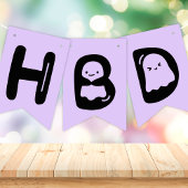 ワン不気味ハロウィーン幽霊誕生日 バンティングフラッグ