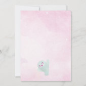 ワン不気味ハロウィーン幽霊1st誕生日 招待状 (裏面)