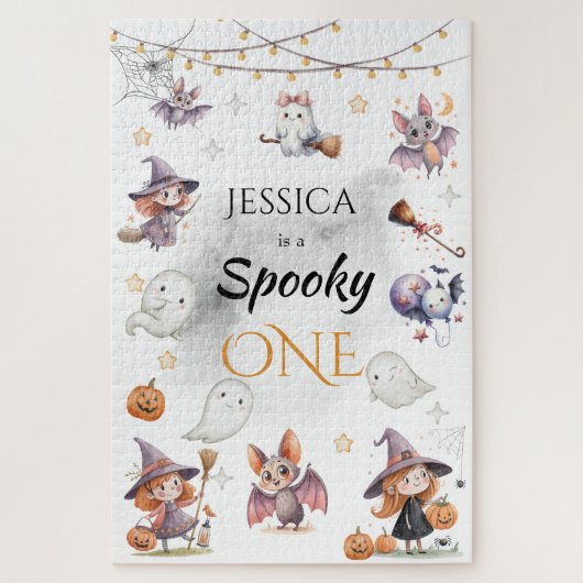 ワン不気味ハロウィーン誕生日パズル ジグソーパズル (縦)