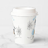 ワン不気味ハロウィーン誕生日ブルーブー 紙コップ (右)