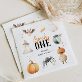 ワン不気味ハロウィーン誕生日 スタンダードカクテルナプキン