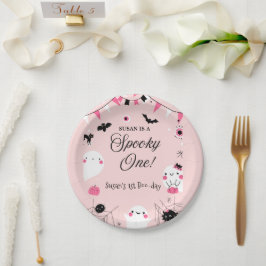 ワン不気味ハロウィーン誕生日 ペーパープレート
