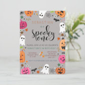 ワン不気味ハロウィーン誕生日 招待状 (スタンド正面)